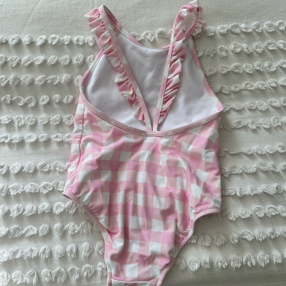 Ralph Lauren Baby Girl's Gingham One-Piece Swimsuit 9 Mo. - Picture 5 of 5